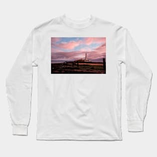 Pink and Blue Pastel Sky Long Sleeve T-Shirt